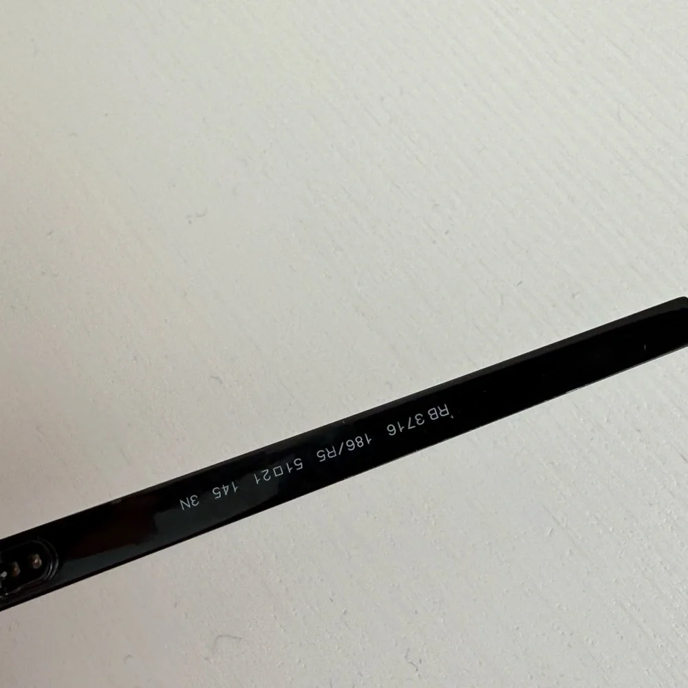 Ray-Ban RB3716 club-master metal  Black Sunglasses